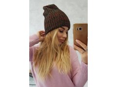 Dámská čepice Delia K260 červená+tmavě zelená 4