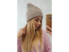 Dámská čepice Delia K260 tmavě béžová 4