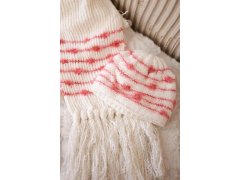 Dámská souprava se šátkem Anika K304 ecru+malmine 1