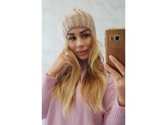 Fleecová čepice Ida K320 tmavě béžová 1