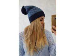 Bibiana fleecová čepice K264 navy blue+jeans 1