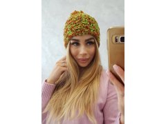 Fiona fleecová čepice K275 zelená neon+červená 1