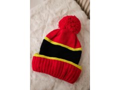 Dámská čepice Kinga K297 červená+kiwi+černá 6