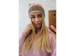 Dámská čepice Kinga K297 cappuccino+rudy 1