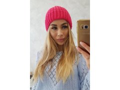 Čepice s&nbsp;rolováním Magda K293 fuchsiová 1