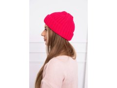Čepice s&nbsp;rolováním Magda K293 fuchsiová 3