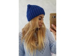 Magda K293 chrpová čepice s&nbsp;ohrnovacím lemem 2