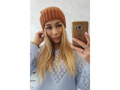 Čepice s&nbsp;rolováním Magda K293 camel 1