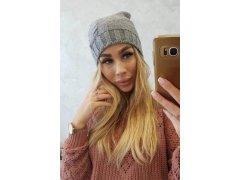 Fleecová čepice Ula K271 šedá 1