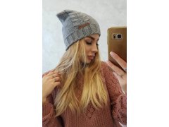 Fleecová čepice Ula K271 šedá 2