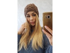 Fleecová čepice Teresa K285 mocca 1