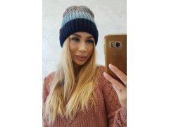 Fleecová čepice Bojana K265 navy+jeans+dark grey 1