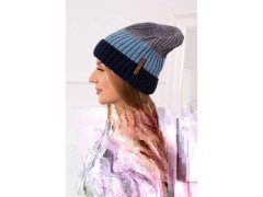Fleecová čepice Bojana K265 navy+jeans+dark grey 3