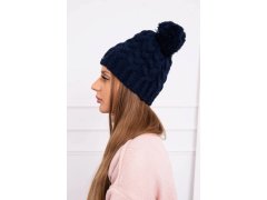 Fleecová čepice Waleria K307 navy blue 3
