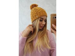 Fleecová čepice Waleria K307 hořčicová 1