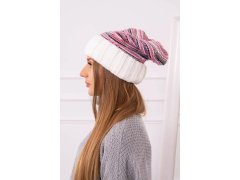 Dámská čepice Feba K330 ecru+violet 4