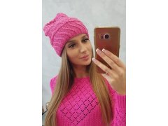 Dámská čepice Dagmara K332 pink 1