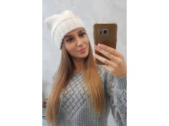 Dámská čepice Danuta K331 light ecru 1