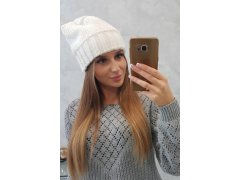 Dámská čepice Danuta K331 bílá 1
