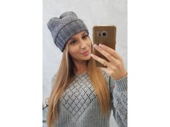 Dámská čepice Danuta K331 tmavě šedá 1