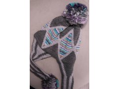 Dámská klapka na uši Eunika K322 graphite 2