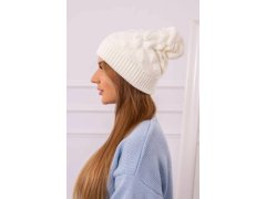 Dámská čepice Leonia K342 ecru 1