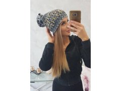 Dámská čepice s bambulí Maria K335 tmavě šedá 3