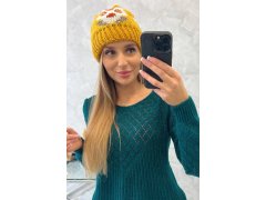 Dámská čepice Ofelia K349 mustard 2