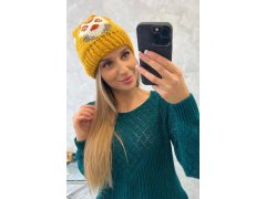 Dámská čepice Ofelia K349 mustard 3