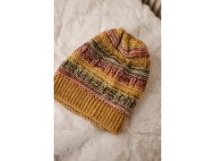 Čepice s&nbsp;fleecem Patrycja K254 hořčice+khaki 2