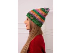 Fleecová čepice Patrycja K254 fialová+zelená neonová 1