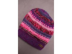 Fleecová čepice Patrycja K254 pink neon+violet 2