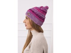 Fleecová čepice Patrycja K254 světle růžová+černá 1