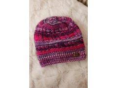 Fleecová čepice Patrycja K254 světle růžová+černá 2
