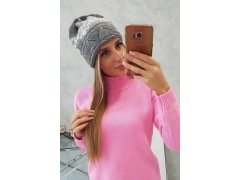 Dámská čepice Kira K374 světle šedá 3