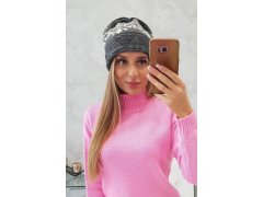 Dámská čepice Kira K374 tmavě šedá 2