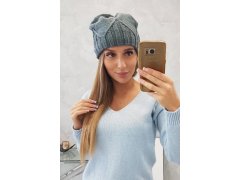 Dámská čepice Liliana K375 tmavě šedá 2