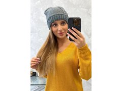 Dámská čepice Amira K359 tmavě šedá 2