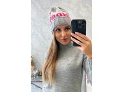 Dámská čepice London K385 šedá 1