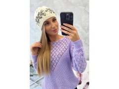 Dámská čepice Florence K350 ecru+khaki 3