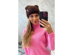 Dámská čepice Klarysa K394 hnědá 2