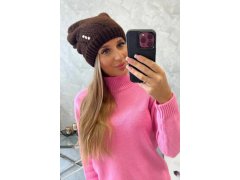 Dámská čepice Klarysa K394 hnědá 3