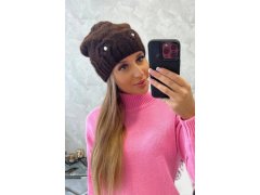 Dámská čepice Ramona K383 hnědá 1