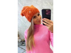 Dámská čepice Ramona K383 oranžová 1