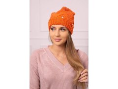 Dámská čepice Ramona K383 oranžová 2