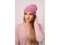 Dámská čepice Nastia K373 tmavě růžová 2