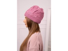 Dámská čepice Nastia K373 tmavě růžová 3
