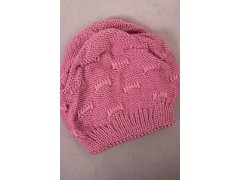 Dámská čepice Nastia K373 tmavě růžová 4