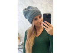 Dámská čepice Nastia K373 tmavě šedá 1