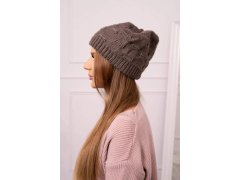 Dámská čepice Nastia K373 mocca 3